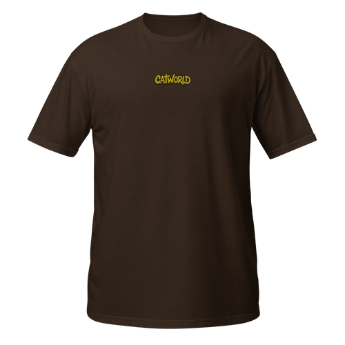 T-shirt CATWORLD Logo Brodé 🐱 - Édition Classique