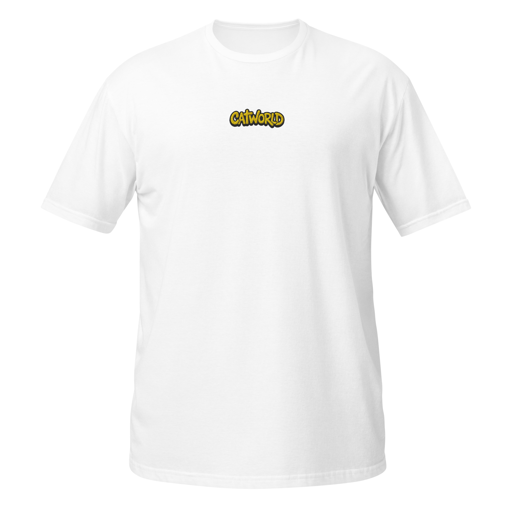 T-shirt CATWORLD Logo Brodé 🐱 - Édition Classique
